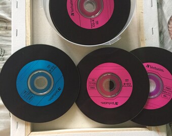 retro cd coasters