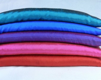 Silk Eye Pillow, 8 inches or 10 inches long - Yoga Eye Pillow, Lavender Eye Pillow or Unscented Eye Pillow