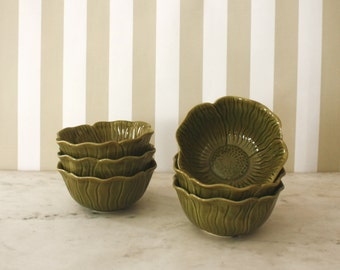 Set of 6 Belmar Pottery Artichoke Bowls