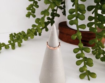 Concrete Ring Holder, Concrete Ring Cone, Modern Concrete Ring Display