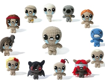 The Binding of Isaac - character collection - Amigurumi - crochet pattern