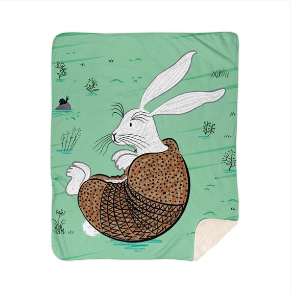 The Rabbidillo - Children's Sherpa Blanket - 60" x 80" / 50" x 60"