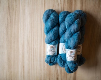 Baby Alpaca+Merino DK (non superwash) - OOAK blue