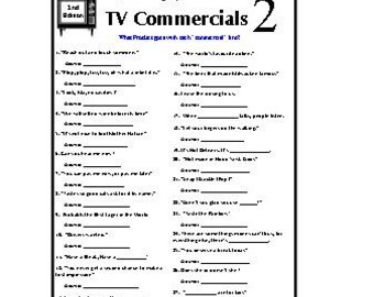 TV Commercials Trivia