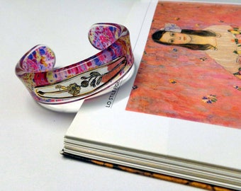 Bracelet years 80 with flowers