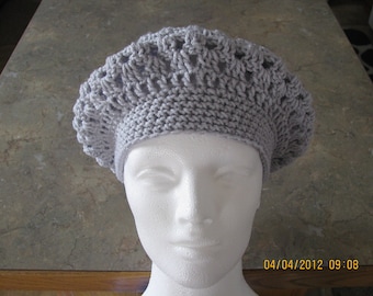 Slouch Beret - open weave - girls/teens/ladies