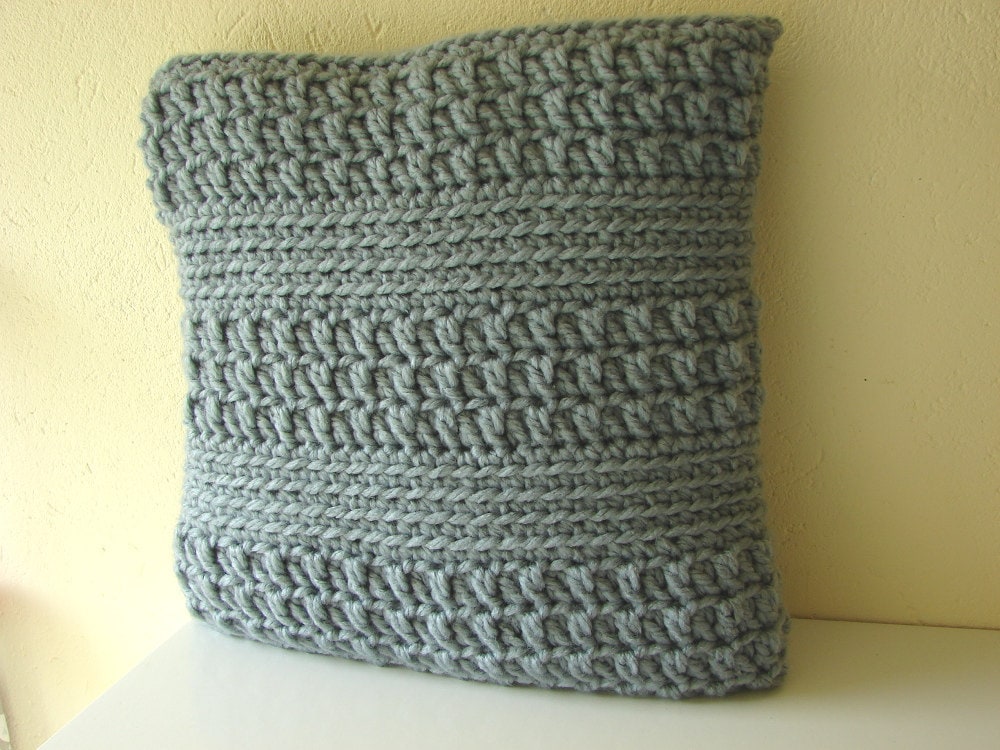 Crochet pattern chunky cushion cover pattern bulky yarn