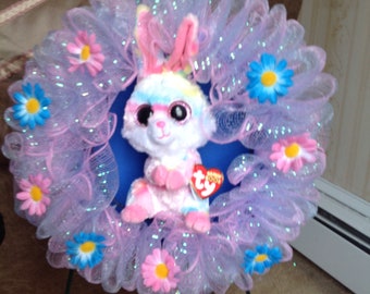 SALE 1 of a kind! Ty Bunny Lollipop Wreath now 20