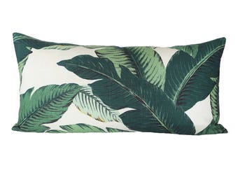 READY TO SHIP - 14x28 Banana Palm Linen pillow cover (sized for 15x30 insert)