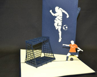 3-D Soccer Pop-Up Card