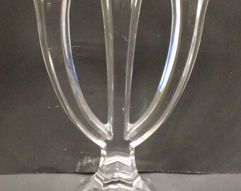 Triple Candlestick Holder /Mikasa Crystal / Candelabra / 3 Arm Candle Holder /Home Decor /Table Centerpiece / Mantle Piece / Home and Living