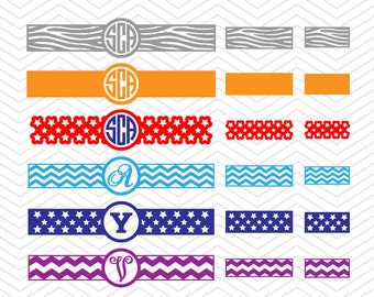 Wrap iPhone Charger SVG with 2 parts cover Monogram Patterned Frames DXF SVG vinyl cut for Cricut Design, Silhouette studio, Sure Cuts Lot