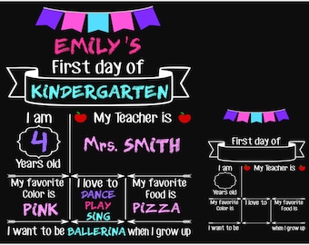 Back to school svg file First Day of School SVG Chalkboard sign SVG Printable Kindergarten svg Preschool Svg PreK svg Silhouette SVG Cricut