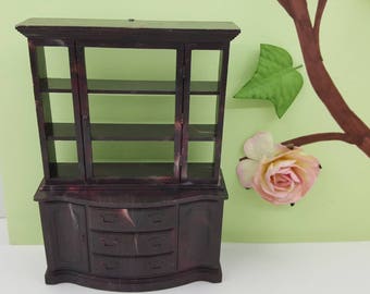 Marx Marxie Mansion China Hutch Dining roo Fits 3/4 Scale Renwal hard Plastic