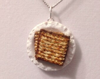 Jewish Charm - Polymer Clay Matzah