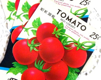 Vintage Seed Packets. Seed Pack. Tomato. Journal Ephemera. Junk Journal Supply. Vintage Journal. Embellishment. Vintage Garden. Ephemera.