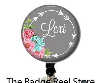 ID Tag, Badge Reel, Clip, Name Badge Holder, Retractable ID Badge Holder - Preppy - Arrows - Name Tag