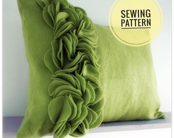 PDF Sewing Patterns Felt Ruffle and Border Cushion Covers.