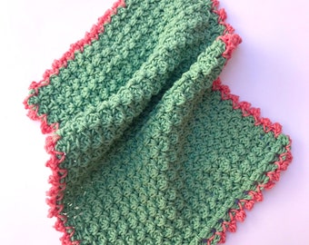 Beautiful Eco-Friendly Reusable Handmade Pretty Tea Towel with Hanging Loop
