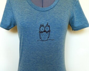 Brown Owl T Shirt Feminine Cut Sizes Small through XLarge Trilemon
