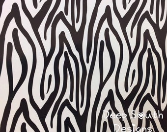 Zebra Vinyl, Zebra Print Vinyl, Adhesive Vinyl, Animal Print Vinyl, Permanent Vinyl, Colorful Vinyl, Oracal 651, 12 X 12