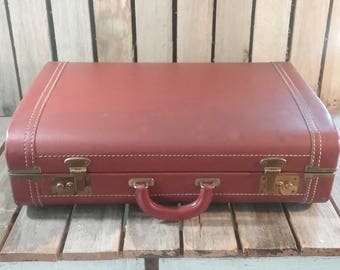Vintage Leather Suitcase, Old Brown Suitcase, Old Suitcases, Vintage Luggage, Brown Luggage, Old Luggage, Travel Case, Travel Box