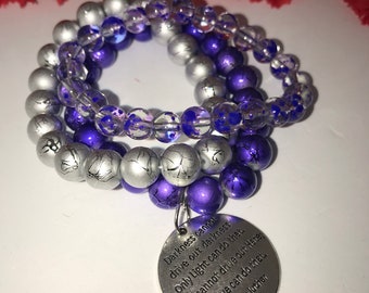 Beaded bracelet set, stack bracelets, bracelet stack