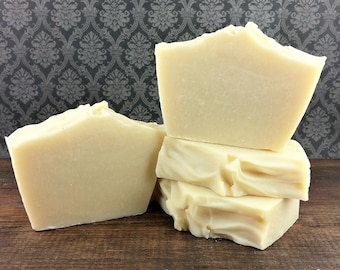 Naked Bar Soap - Unscented Soap - All Natural Soap - CP Soap - Palm Free Soap - Coconut Oil Free Soap - Scent Free Soap - Luxury Bar Soap