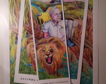 Bundle - David Attenborough Riding a Lion
