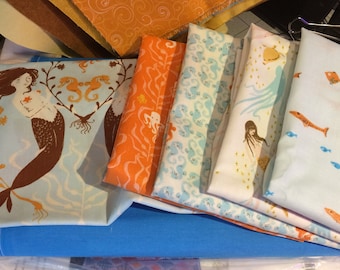 Mendocino by Heather Ross - 4 fat quarters and 1 half yard, out of print and hard to find