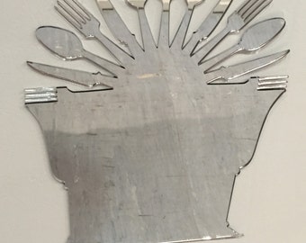 Decorative lasercut perspex wall mirror