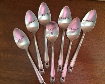 Antique Spoon Plant Marker