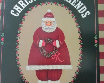 K Vintage Tole painting " Christmas Friends" 1987 used booklet 32 pages