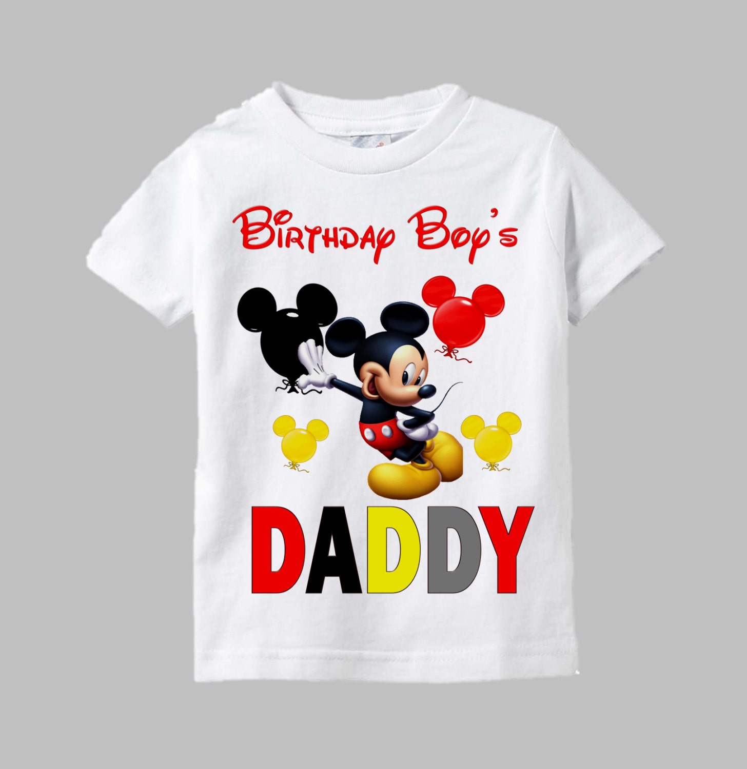 personalized mickey mouse birthday shirts