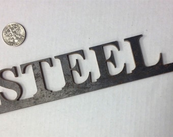 Personalized Customized Steel Lettering