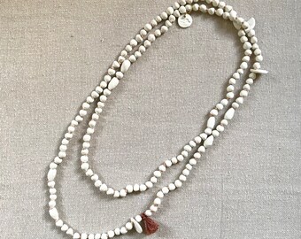 long necklace 'WHITE RIVER'
