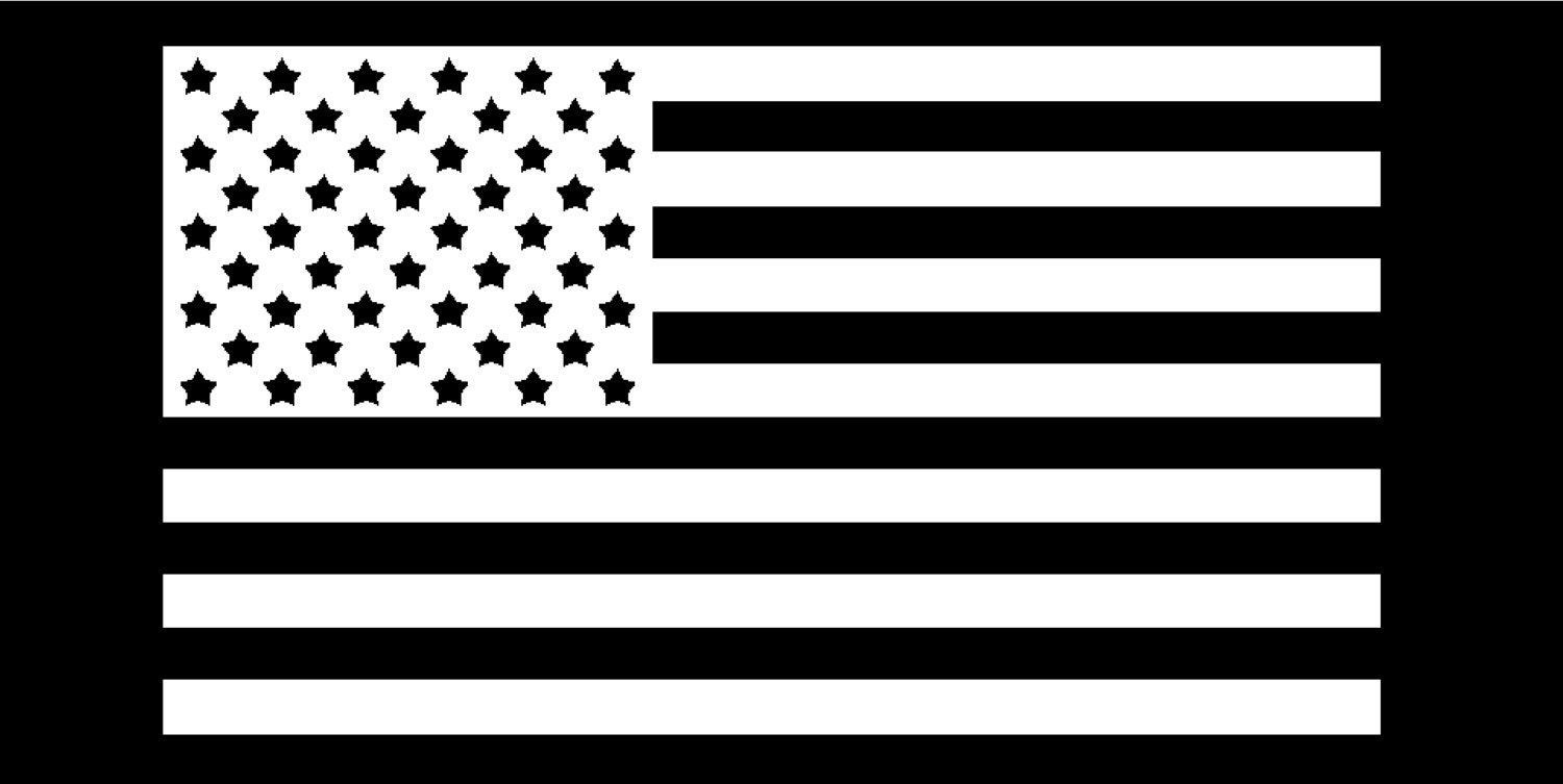 Download Smaller SIze White Only American Flag vinyl sticker decal for