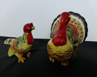Vintage Turkey Salt and Pepper Shakers