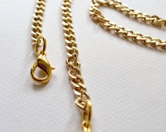 Add a removable chain to your clutch / Shoulder chain / Golden chain / Metal chain / From clutch to shoulder bag
