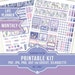 Erin Condren Monthly Stickers, PNG May Stickers, May Monthly Sticker Kit, PDF Lavender Stickers, Floral Planner, Cricut, 17037