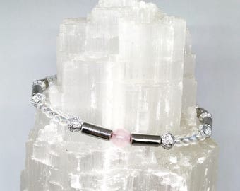 Rose Quartz Bead Bracelet
