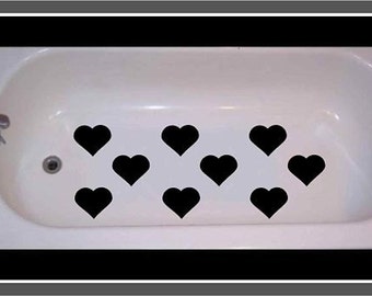 Non Skid Non Slip Valentine Hearts for Tub or Shower
