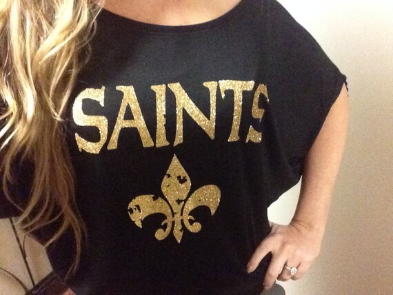 items similar to new orleans saints inspired flowy shirt saint t shirt design