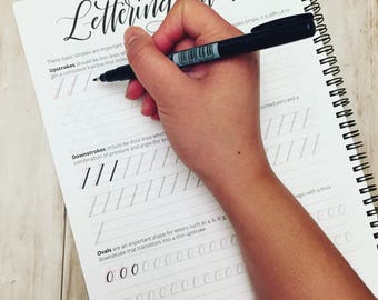 Modern Calligraphy: A beginner's guide to pointed pen and brush pen lettering + Tombow Fudenosuke Hard Tip Pen
