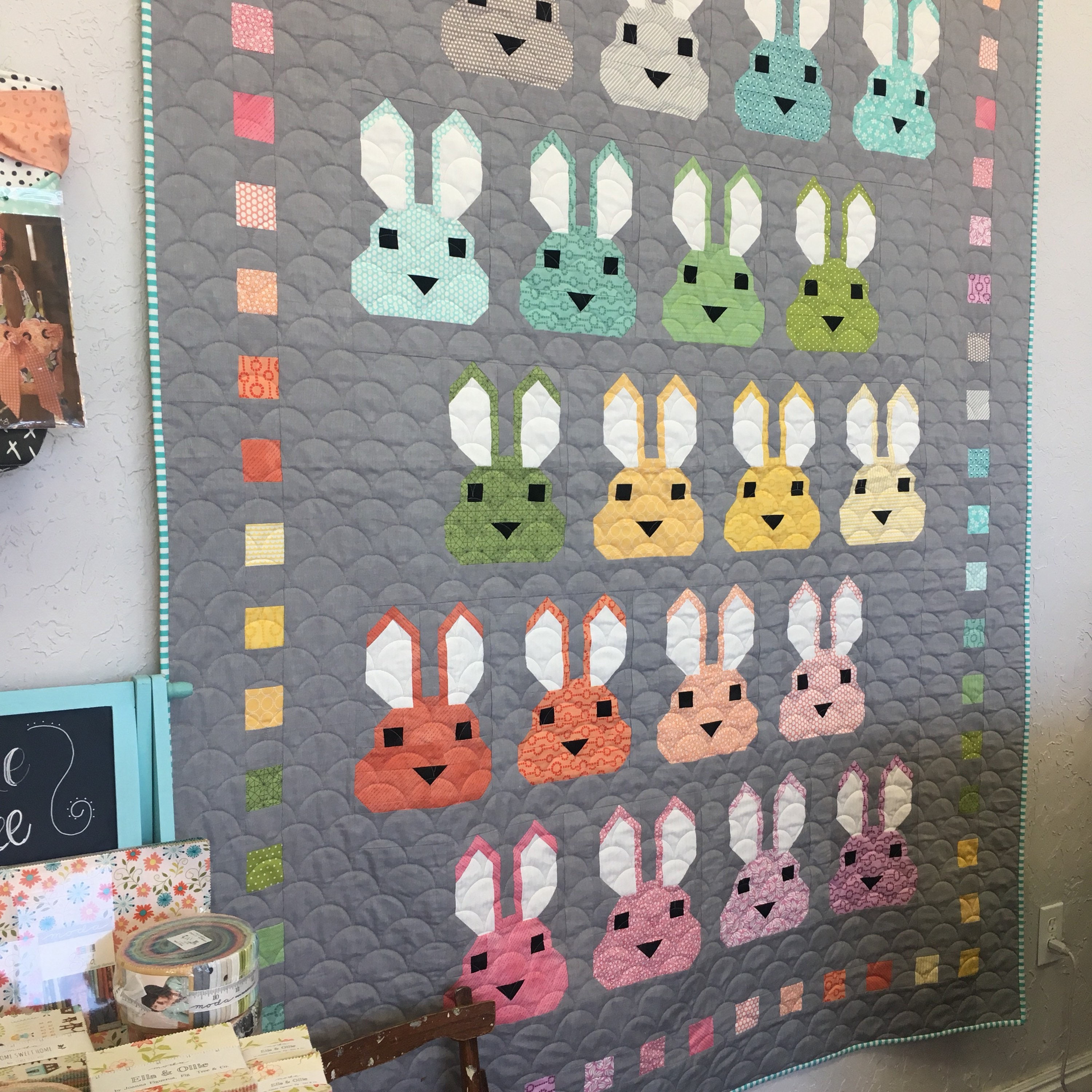 Bunny Quilt Kit from handmadeisheartmade on Etsy Studio