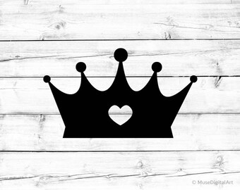 Free Free 138 Princess Crown With Heart Svg SVG PNG EPS DXF File