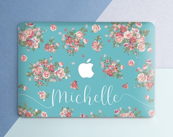 Name Macbook case Floral Macbook pro case Name Macbook pro 13 case Macbook pro 15 Personalized Macbook air case Flower Macbook air 13 case