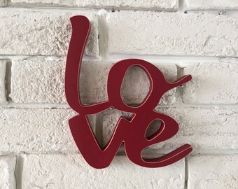 Sign love- Love Wood Sign- Valentine Decor