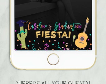 Graduation Fiesta Geofilter, Graduation fiesta decorations, Fiesta Snapchat, Graduation, Snapchat GeoFilter Fiesta Graduation