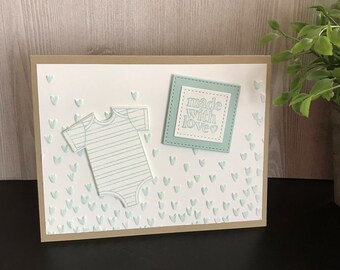 Made With Love/Baby Shower Handmade Card